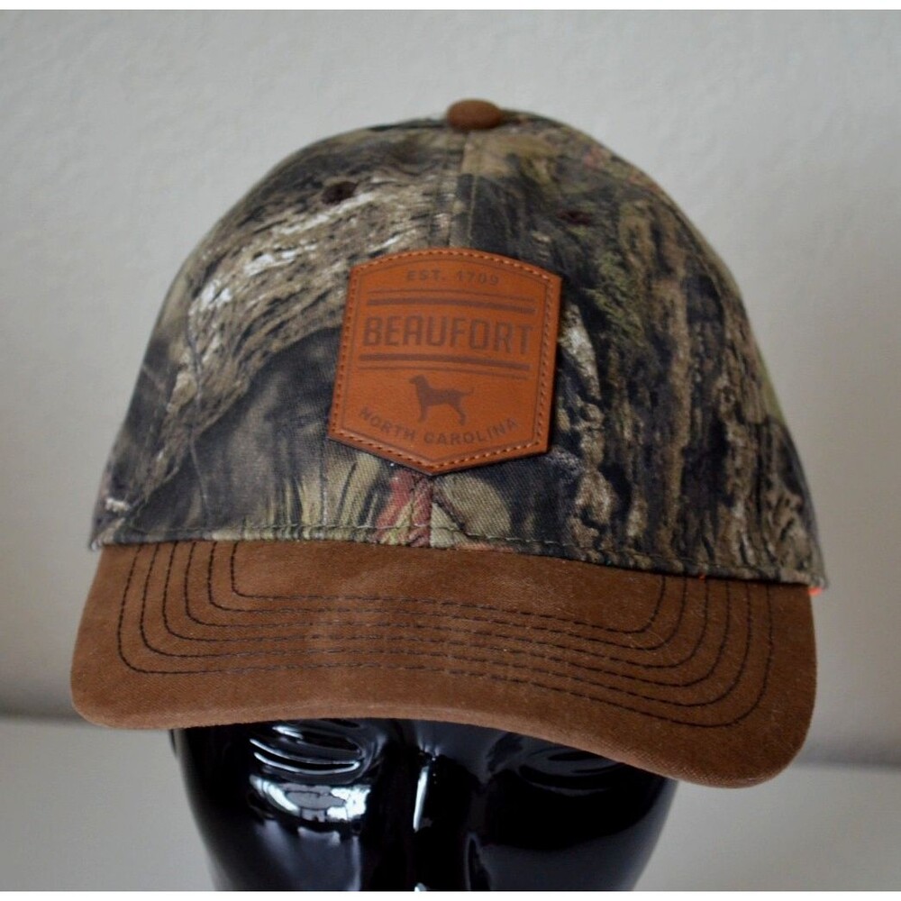 Legacy Beaufort NC Camouflage Trucker Hunting Dog Hat Mossy Oak Camo Cap Adj